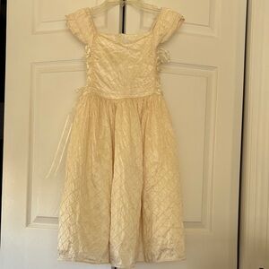 Charming Cream Kids Formal Dress